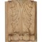 Ekena Millwork 3 1/2"W x 2"D x 4 1/2"H Small Acanthus Block w/ Backplate Wood Corbel, Rubberwood CORW04X02X05ABRW - alternate 2